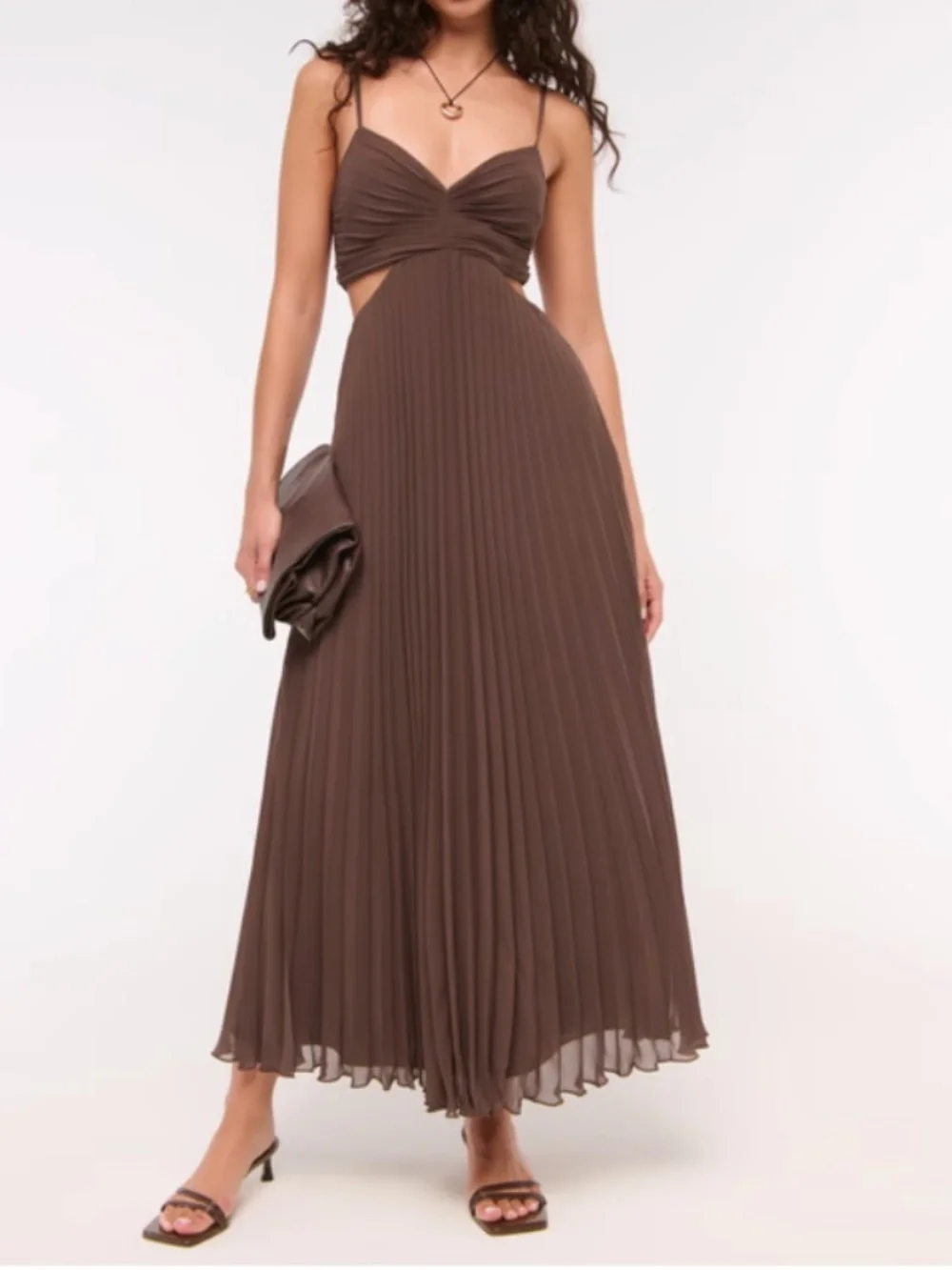 The A&F Giselle Babydoll Cutout Maxi Dress